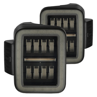 AlphaRex® - NOVA-Series Prismatic Driver and Passenger Side Alpha-Black Sequential Fiber Optic LED Tail Lights
