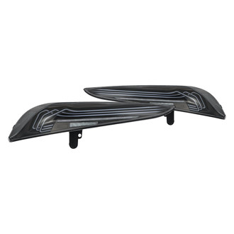 AlphaRex® - LUXX-Series Driver and Passenger Side Black Laser Style Fiber Optic LED Tail Lights