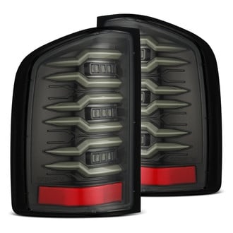 AlphaRex® - LUXX-Series Driver and Passenger Side Alpha-Black Sequential Fiber Optic LED Tail Lights