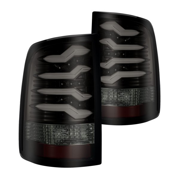 AlphaRex® - PRO-Series Jet Black/Smoke Fiber Optic LED Tail Lights