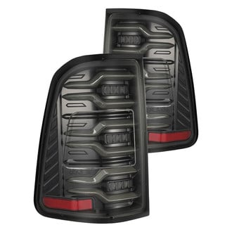 AlphaRex® - LUXX-Series Driver and Passenger Side Black Sequential Fiber Optic LED Tail Lights