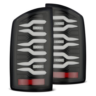 AlphaRex® - LUXX-Series Driver and Passenger Side Black Sequential Fiber Optic LED Tail Lights