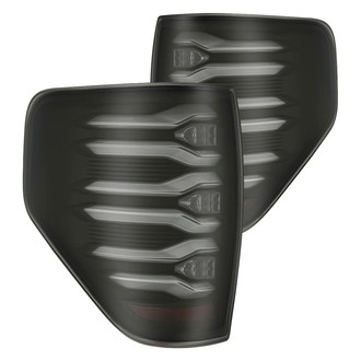AlphaRex® 653070 - LUXX-Series Driver and Passenger Side Black/Smoke Sequential Fiber Optic LED Tail Lights