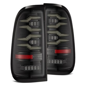 AlphaRex® - LUXX-Series Driver and Passenger Side Alpha-Black Sequential Fiber Optic LED Tail Lights