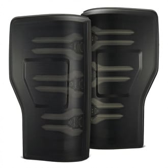 AlphaRex® - LUXX-Series Driver and Passenger Side Black Sequential Fiber Optic LED Tail Lights