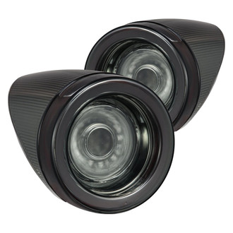AlphaRex® - NOVA-Series Prismatic Driver and Passenger Side Black/Smoke Sequential Fiber Optic LED Tail Lights