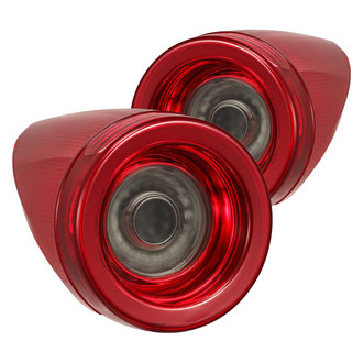 AlphaRex® - NOVA-Series Prismatic Driver and Passenger Side Black Red/Smoke Sequential Fiber Optic LED Tail Lights