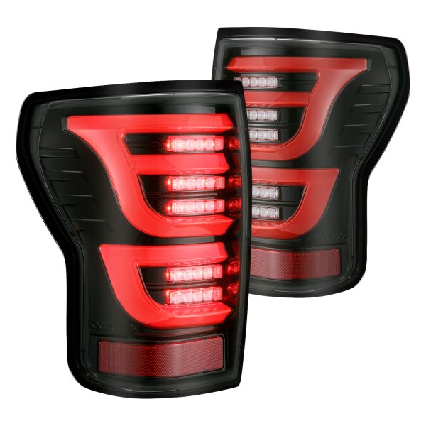 AlphaRex® 670050 LUXXSeries Black Sequential Fiber Optic LED Tail Lights
