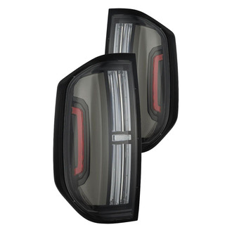 AlphaRex® - NOVA-Series Prismatic Driver and Passenger Side Alpha-Black Sequential Fiber Optic LED Tail Lights