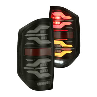 AlphaRex® - LUXX-Series Driver and Passenger Side Black/Smoke Sequential Fiber Optic LED Tail Lights
