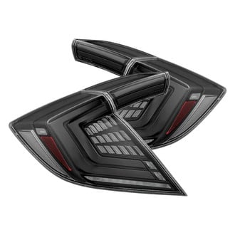 AlphaRex® - NOVA-Series Prismatic Driver and Passenger Side Alpha-Black Sequential Fiber Optic LED Tail Lights
