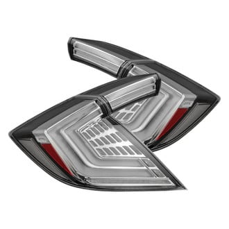 AlphaRex® - NOVA-Series Prismatic Driver and Passenger Side Chrome Sequential Fiber Optic LED Tail Lights