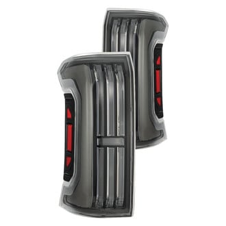 AlphaRex® - NOVA-Series Prismatic Driver and Passenger Side Alpha-Black Sequential Fiber Optic LED Tail Lights