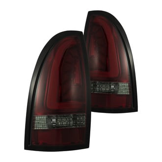 AlphaRex® - PRO-Series Driver and Passenger Side Red/Smoke Fiber Optic LED Tail Lights