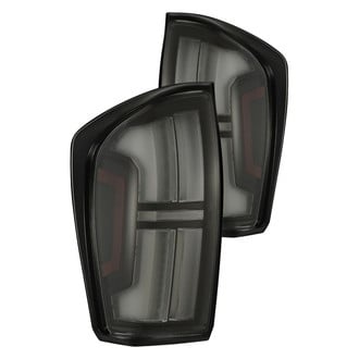 AlphaRex® - NOVA-Series Prismatic Driver and Passenger Side Alpha-Black/Smoke Sequential Fiber Optic LED Tail Lights