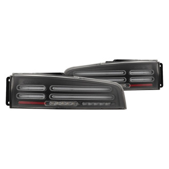 AlphaRex® - NOVA-Series Prismatic Driver and Passenger Side Black Sequential Fiber Optic LED Tail Lights