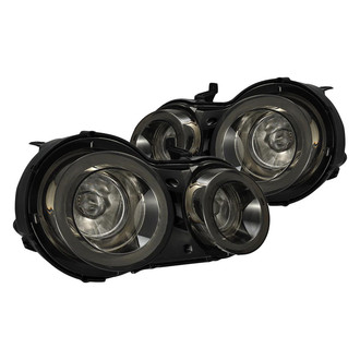 AlphaRex® - NOVA-Series Prismatic Driver and Passenger Side Black/Smoke Fiber Optic LED Tail Lights