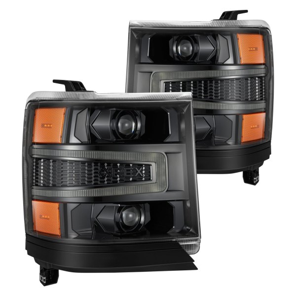AlphaRex® - Luxx-Series Alpha-Black Projector LED Headlights with Sequential DRL