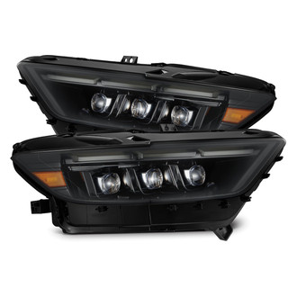 AlphaRex® - NOVA-Series Driver and Passenger Side Alpha-Black Sequential DRL Bar Projector LED Headlights