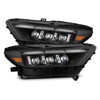 AlphaRex® - NOVA-Series Driver and Passenger Side Black Sequential DRL Bar Projector LED Headlights