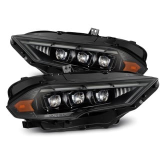 AlphaRex® - NOVA-Series Driver and Passenger Side Alpha-Black Sequential DRL Bar Projector LED Headlights
