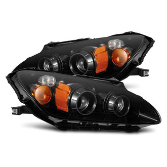AlphaRex® - LUXX-Series Driver and Passenger Side Alpha-Black Projector LED Headlights