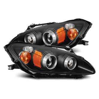AlphaRex® - LUXX-Series Driver and Passenger Side Black Projector LED Headlights