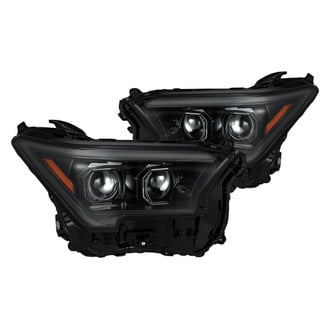 AlphaRex® - LUXX-Series Driver and Passenger Side Alpha-Black Sequential DRL Bar Projector LED Headlights