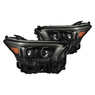 AlphaRex® - LUXX-Series Driver and Passenger Side Alpha-Black Sequential DRL Bar Projector LED Headlights