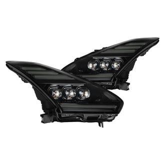 AlphaRex® - NOVA-Series Driver and Passenger Side Alpha-Black DRL Bar Projector LED Headlights with Sequential Turn Signal