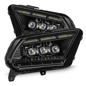 AlphaRex® - NOVA-Series Driver and Passenger Side Black Sequential Light Tube Projector LED Headlights