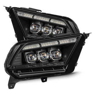 AlphaRex® - NOVA-Series Driver and Passenger Side Black Sequential Light Tube Projector LED Headlights