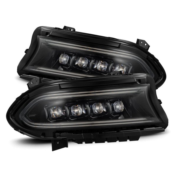 AlphaRex® - NOVA-Series Alpha-Black Sequential DRL Bar Projector LED Headlights