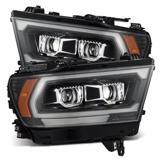 AlphaRex® - PRO-Series Driver and Passenger Side Black Sequential LED DRL Bar Projector Headlights