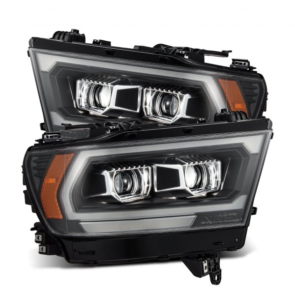 AlphaRex® - Luxx-Series Black Sequential DRL Bar Projector LED Headlights