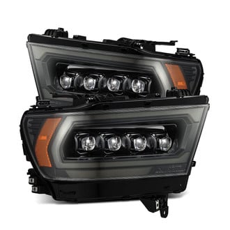 AlphaRex® - NOVA-Series Driver and Passenger Side Alpha-Black Sequential DRL Bar Projector LED Headlights