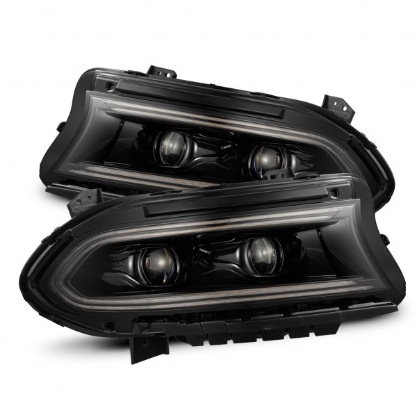 AlphaRex® - Luxx-Series Alpha-Black Sequential DRL Bar Projector LED Headlights