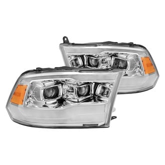 AlphaRex® - PRO-Series G2 Driver and Passenger Side Chrome LED DRL Bar Projector Headlights with Sequential Turn Signal