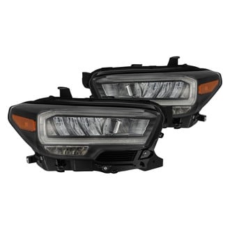 AlphaRex® - LUXX-Series Driver and Passenger Side Black LED Headlights with DRL and Sequential Turn Signal