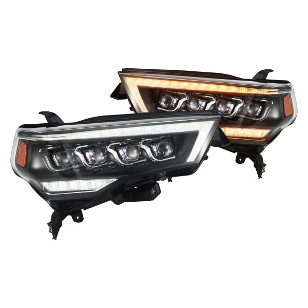 AlphaRex® - NOVA-Series G2 Black Projector LED Headlights with Sequential DRL