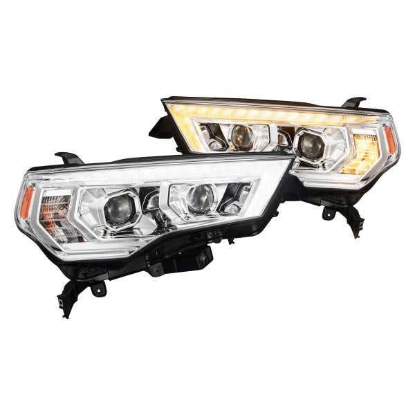AlphaRex® - LUXX-Series G2 Chrome Projector LED Headlights with Sequential DRL