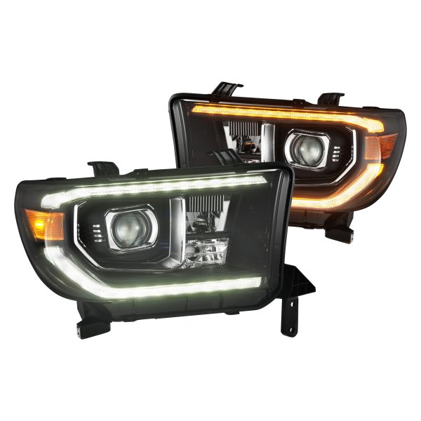 AlphaRex® - LUXX-Series G2 Black Projector LED Headlights with Sequential DRL