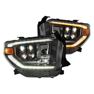 AlphaRex® - NOVA-Series G2 Driver and Passenger Side Alpha-Black Projector LED Headlights with Sequential DRL
