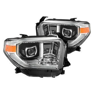 AlphaRex® - PRO-Series Driver and Passenger Side Chrome Sequential DRL Bar Projector Headlights