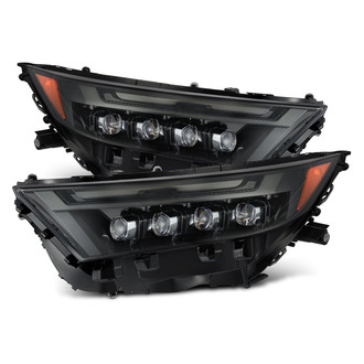 AlphaRex® - NOVA-Series Driver and Passenger Side Alpha-Black Sequential DRL Bar Projector LED Headlights