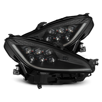 AlphaRex® - NOVA-Series Driver and Passenger Side Black Sequential DRL Bar Projector LED Headlights