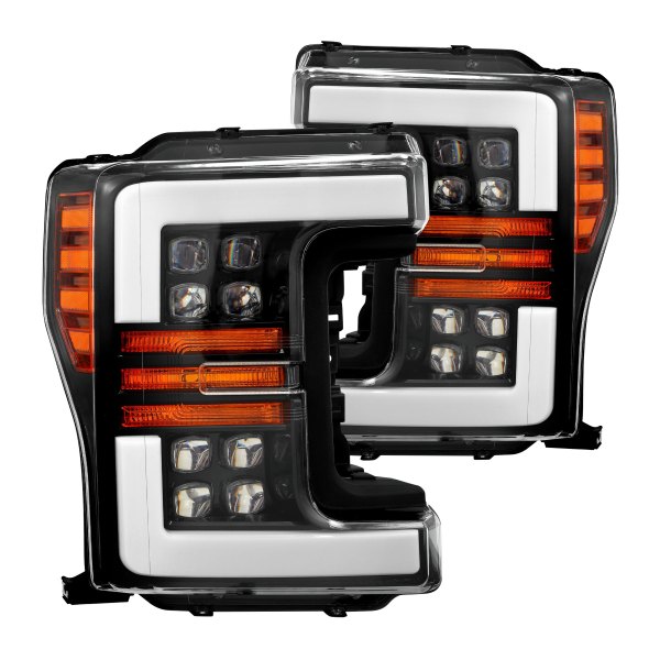 AlphaRex® - NOVA-Series Jet Black Sequential DRL Bar Projector LED Headlights