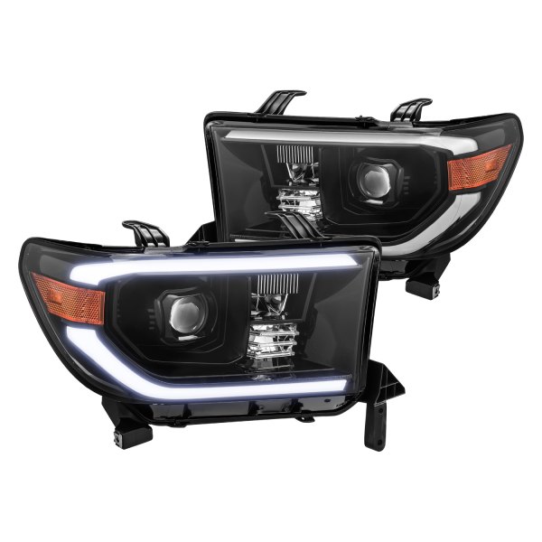 AlphaRex® - PRO-Series Mid-Night Black DRL Bar Projector LED Headlights