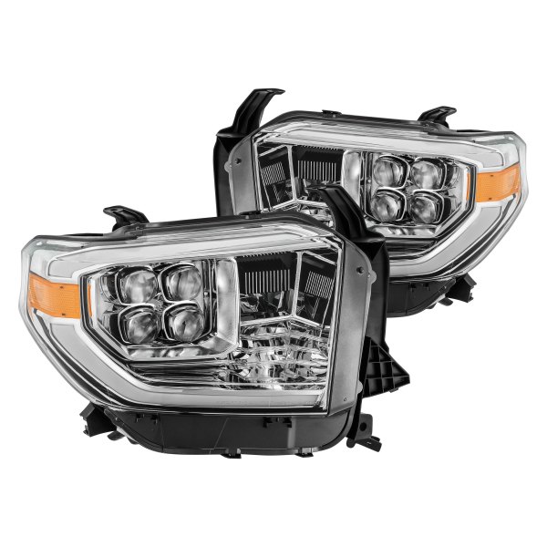 AlphaRex® - NOVA-Series Chrome DRL Bar Projector LED Headlights, Toyota Tundra