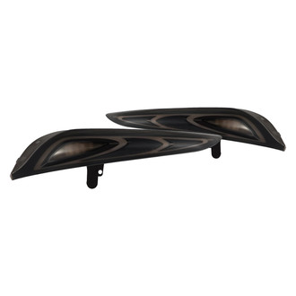 AlphaRex® - LUXX-Series Driver and Passenger Side Alpha-Black FT-1 Style Fiber Optic LED Tail Lights